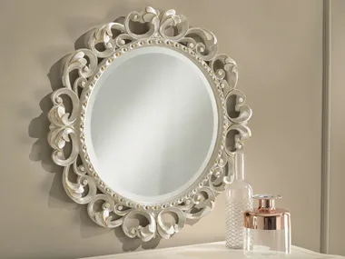 ROSSINI - Round framed wall-mounted mirror _ CASA +39